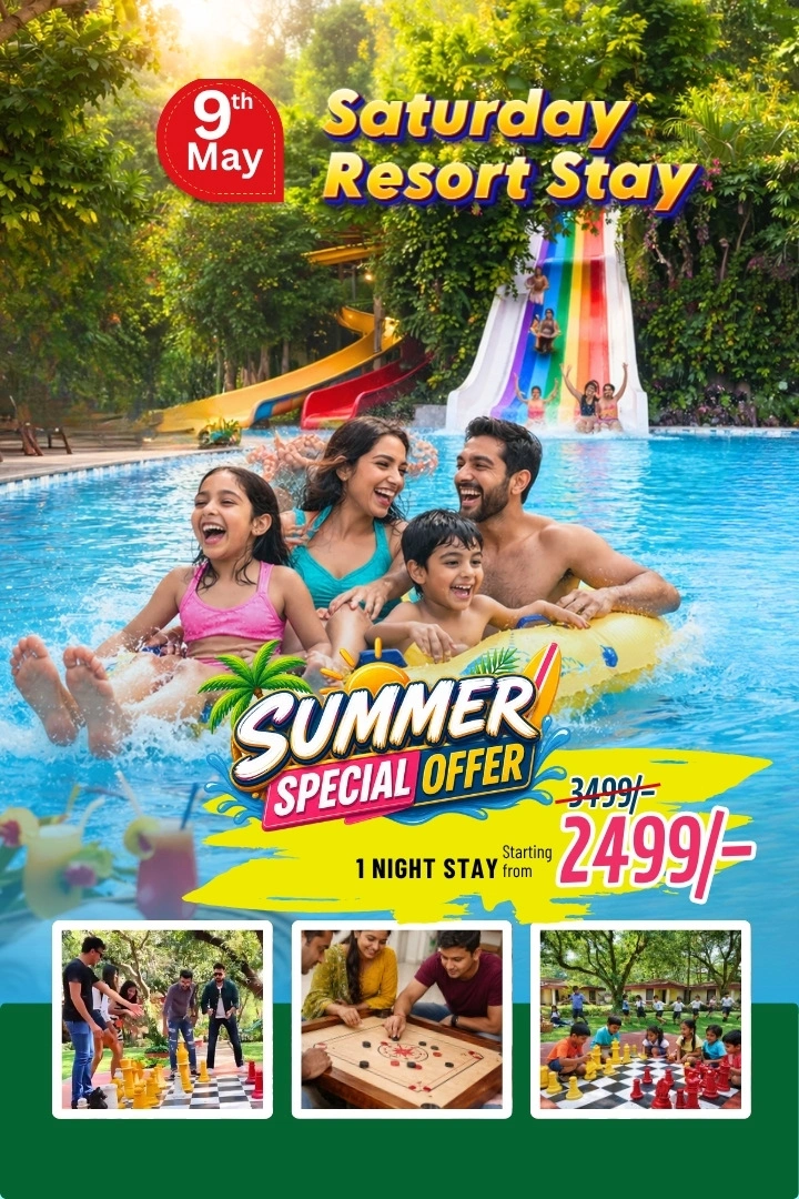weekend resort stay 9 may